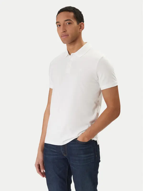 Calvin Klein Jeans Calvin Klein Jeans Polo Classic Monogram LV04RD255G Bijela Regular Fit