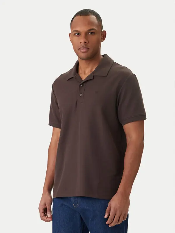 Calvin Klein Jeans Calvin Klein Jeans Polo Easy Micro Waffle LV04RF205G Smeđa Regular Fit