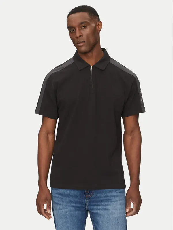 Calvin Klein Jeans Calvin Klein Jeans Polo Logo Tape J30J327240 Crna Regular Fit