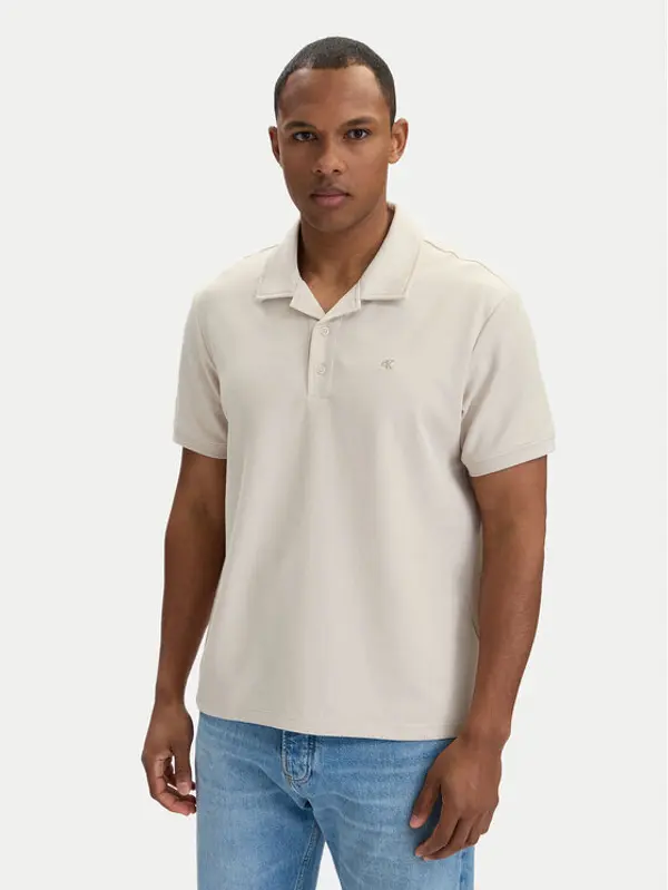 Calvin Klein Jeans Calvin Klein Jeans Polo LV04RF205G Krem Regular Fit