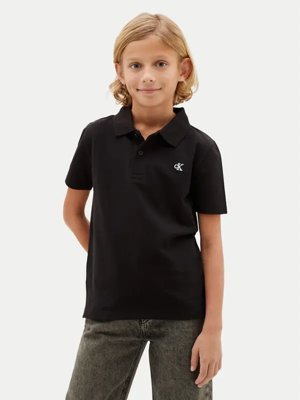 Calvin Klein Jeans Calvin Klein Jeans Polo LVCKSJB29B Crna Regular Fit