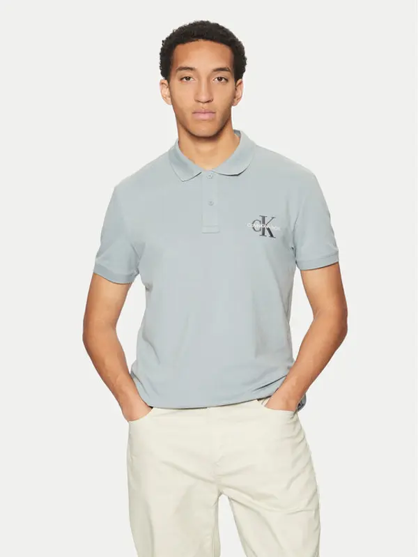 Calvin Klein Jeans Calvin Klein Jeans Polo Monologo J30J325664 Plava Regular Fit
