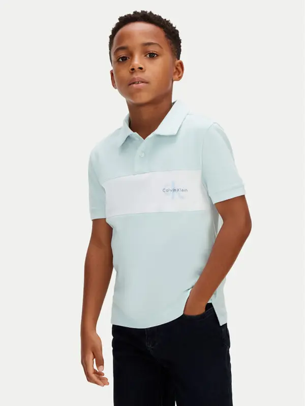Calvin Klein Jeans Calvin Klein Jeans Polo Monologo LVCKSJB28B Tirkizna Regular Fit