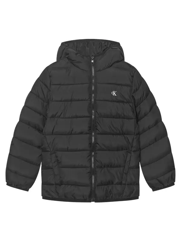 Calvin Klein Jeans Calvin Klein Jeans Prijelazna jakna Ck Monogram LVCKTJM15B Crna Regular Fit