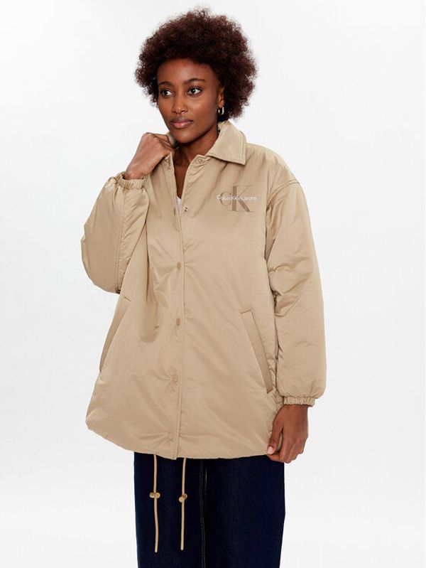 Calvin Klein Jeans Calvin Klein Jeans Prijelazna jakna J20J220333 Bež Oversize