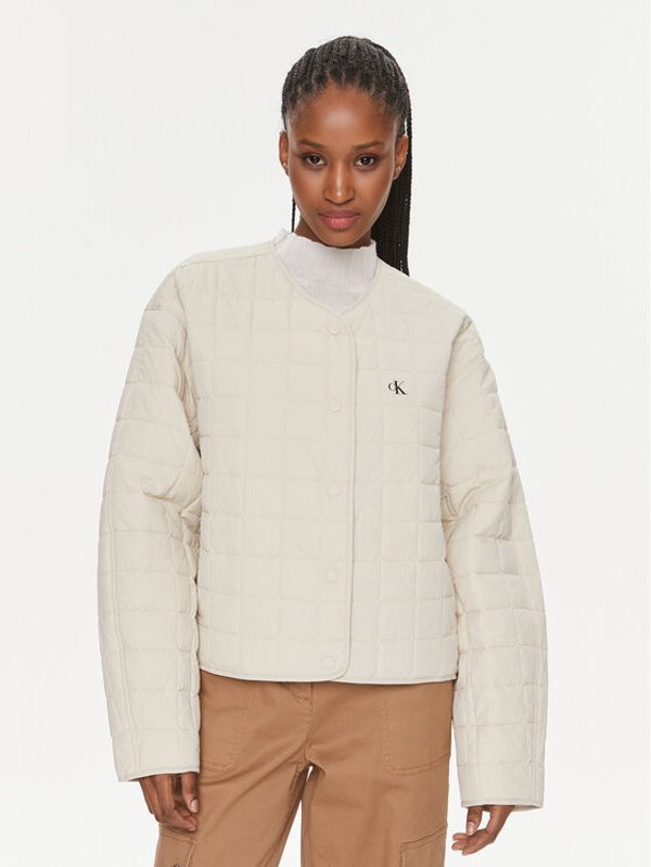Calvin Klein Jeans Calvin Klein Jeans Prijelazna jakna J20J221369 Écru Oversize