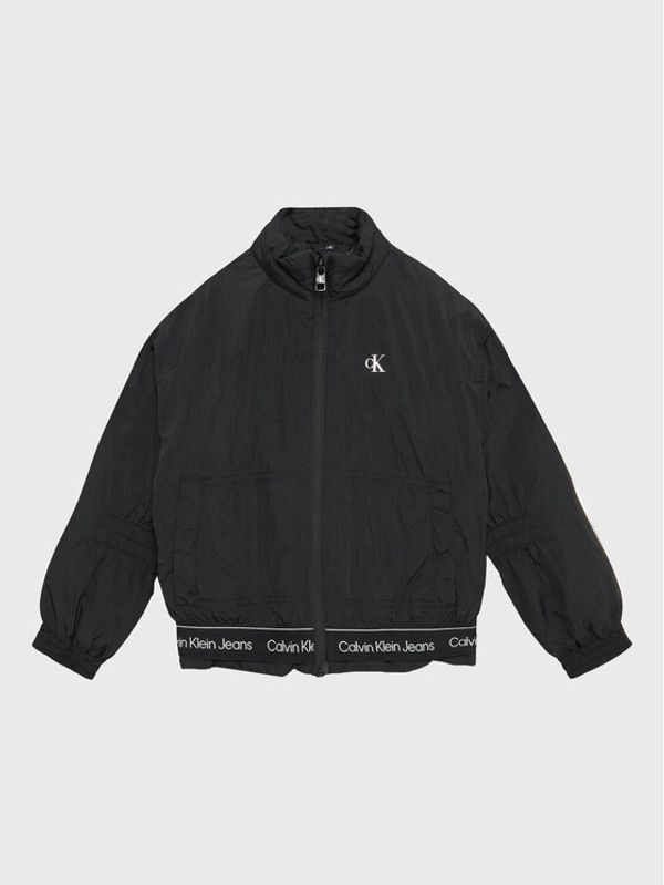 Calvin Klein Jeans Calvin Klein Jeans Prijelazna jakna Logo IG0IG01820 Crna Regular Fit