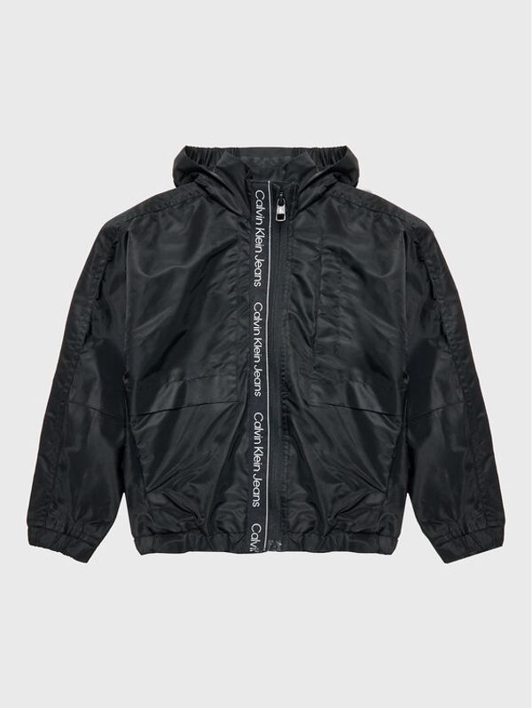 Calvin Klein Jeans Calvin Klein Jeans Prijelazna jakna Logo Tape IB0IB01493 Crna Regular Fit