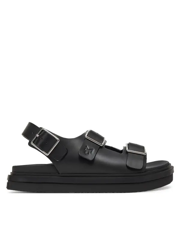 Calvin Klein Jeans Calvin Klein Jeans Sandale Flat Molded Sandal Buckle YW0YW01785 Crna