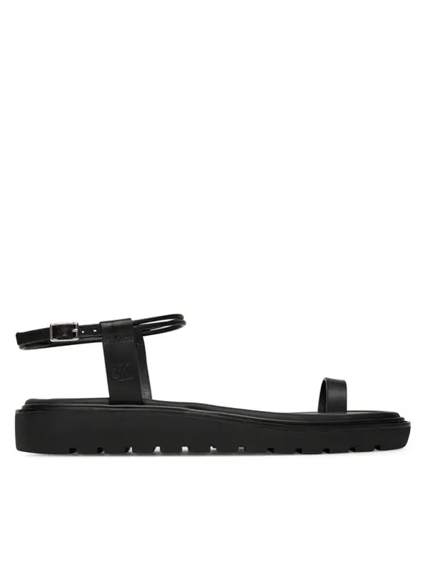 Calvin Klein Jeans Calvin Klein Jeans Sandale Rope Toe Post Sandal Lth Mg YW0YW01893 Crna
