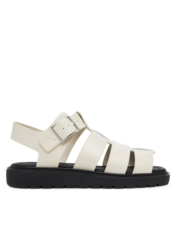 Calvin Klein Jeans Calvin Klein Jeans Sandale Sq Molded Sdl Fisherman Mg Wn YW0YW01700 Écru