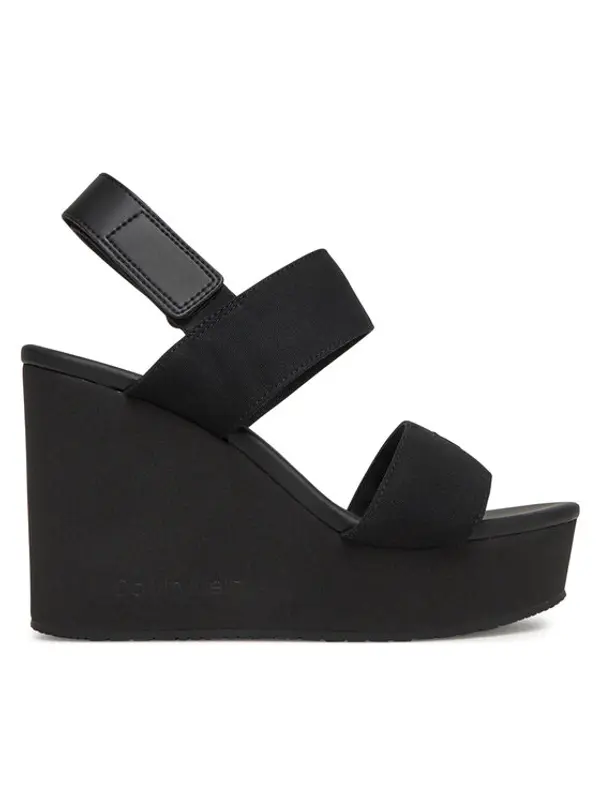 Calvin Klein Jeans Calvin Klein Jeans Sandale Wedge Sandal Webbing In YW0YW01790 Crna