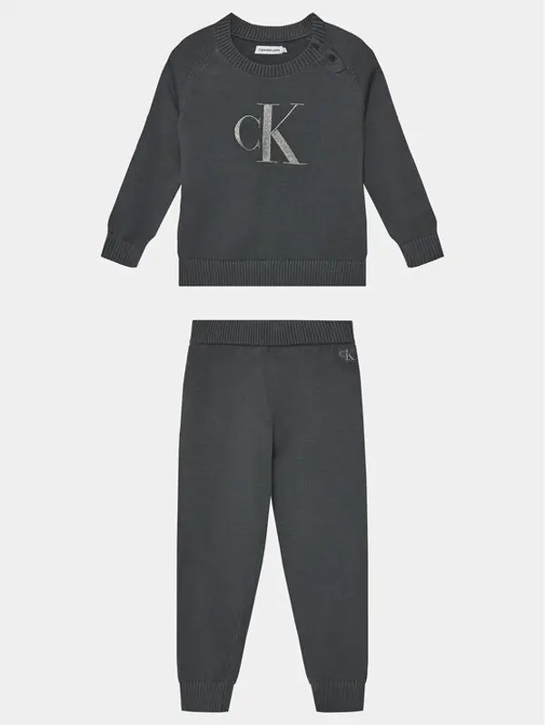 Calvin Klein Jeans Calvin Klein Jeans Set džemper, hlače i portikla IN0IN00167 Siva Regular Fit