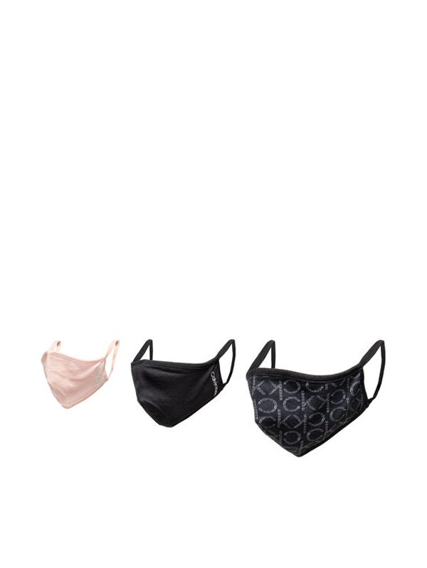 Calvin Klein Jeans Calvin Klein Jeans Set od 3 tekstilne maske Face Cover 3-Pack K60K608839 Crna