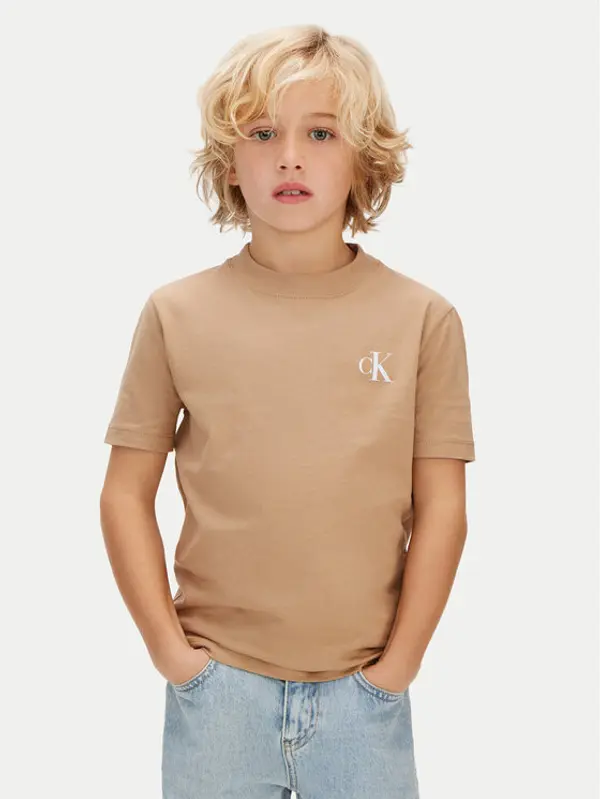 Calvin Klein Jeans Calvin Klein Jeans Set t-shirt majica﻿ LVCKSJA45B Bež Regular Fit