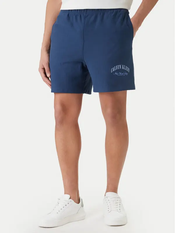 Calvin Klein Jeans Calvin Klein Jeans Sportske kratke hlače Collegiate LV04RF275G Tamnoplava Regular Fit