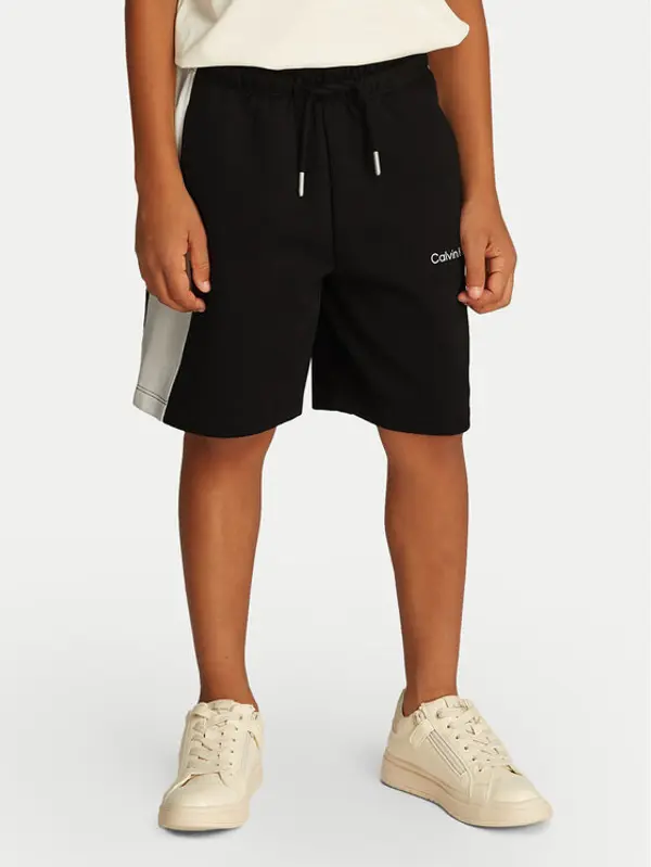 Calvin Klein Jeans Calvin Klein Jeans Sportske kratke hlače Color Block IB0IB02433 Crna Relaxed Fit