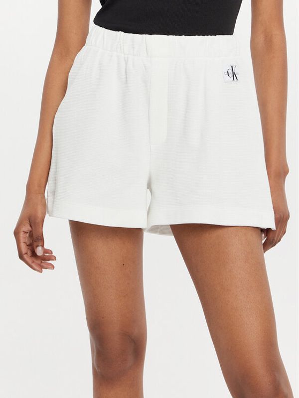 Calvin Klein Jeans Calvin Klein Jeans Sportske kratke hlače J20J223276 Écru Regular Fit