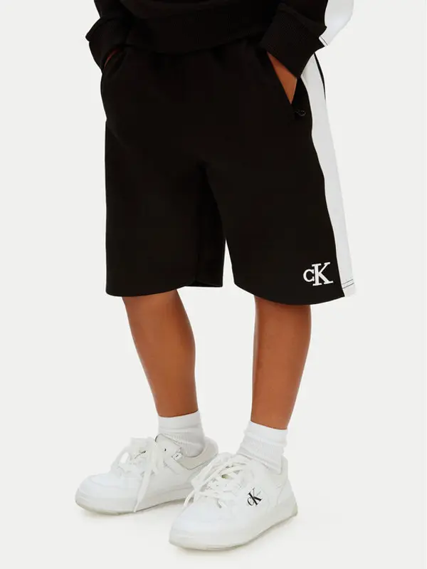 Calvin Klein Jeans Calvin Klein Jeans Sportske kratke hlače LVCKSJC28B Crna Relaxed Fit