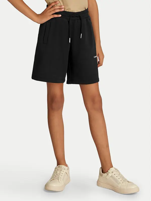 Calvin Klein Jeans Calvin Klein Jeans Sportske kratke hlače New Inst. Logo IU0IU00703 Crna Relaxed Fit
