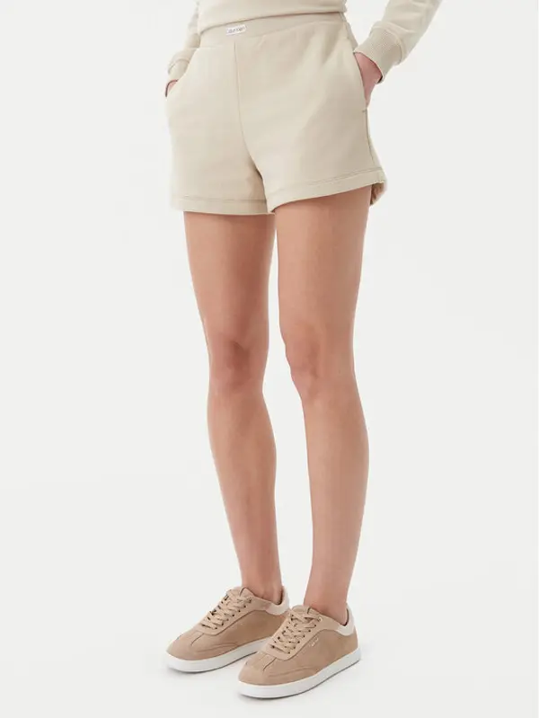 Calvin Klein Jeans Calvin Klein Jeans Sportske kratke hlače Placed Institutional J20J225525 Bež Regular Fit