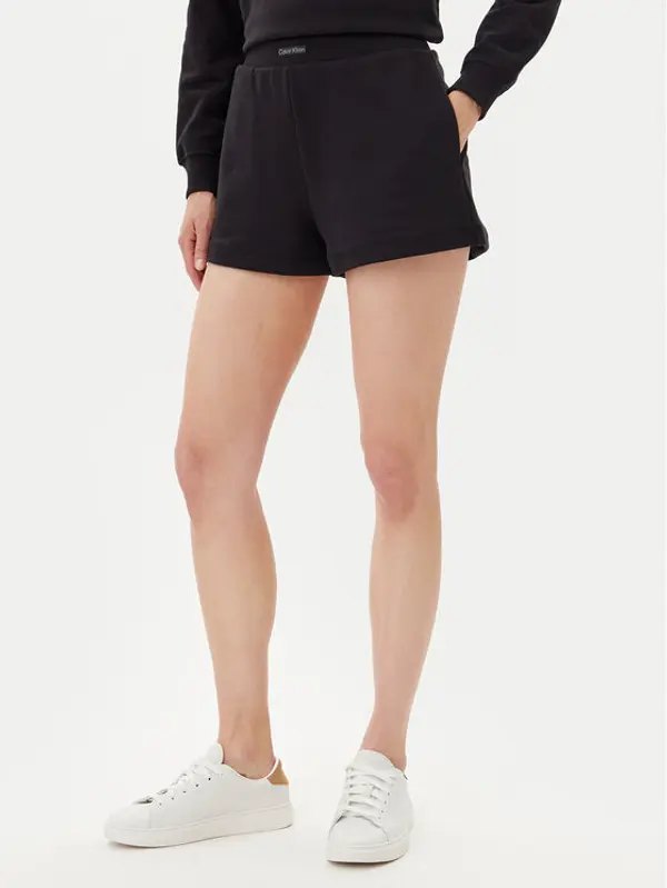 Calvin Klein Jeans Calvin Klein Jeans Sportske kratke hlače Placed Institutional J20J225525 Crna Regular Fit