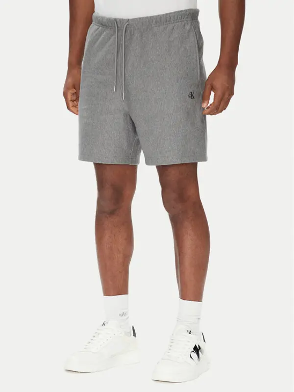 Calvin Klein Jeans Calvin Klein Jeans Sportske kratke hlače Premium Terry LV04RC280G Siva Regular Fit
