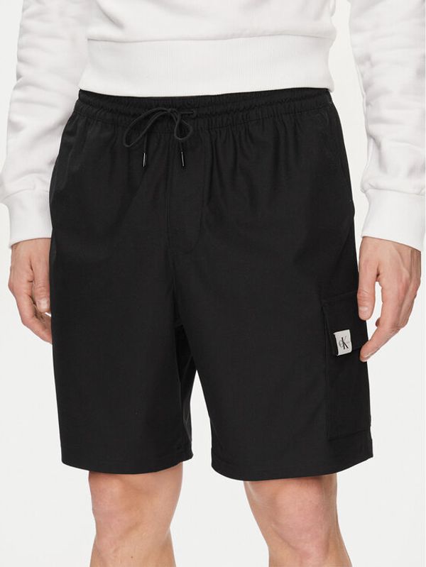 Calvin Klein Jeans Calvin Klein Jeans Sportske kratke hlače Tab J30J325701 Crna Regular Fit