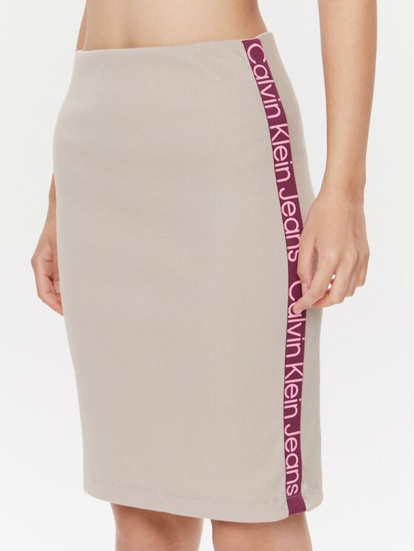 Calvin Klein Jeans Calvin Klein Jeans Suknja olovka J20J222730 Bež Slim Fit