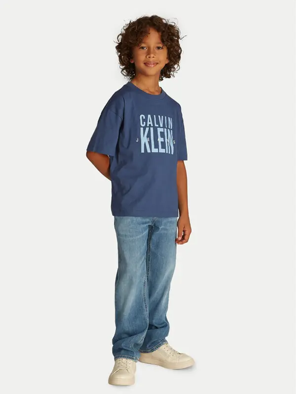 Calvin Klein Jeans Calvin Klein Jeans T-shirt Bold Graphic IB0IB02448 Plava Relaxed Fit