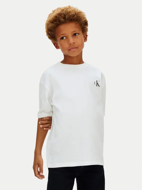 Calvin Klein Jeans Calvin Klein Jeans T-shirt Bridge LVCKSJA05B Bijela Regular Fit