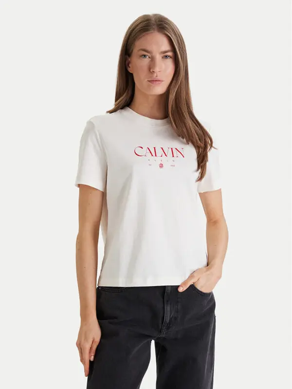Calvin Klein Jeans Calvin Klein Jeans T-shirt Cktail Concept LV047E813G Bijela Regular Fit