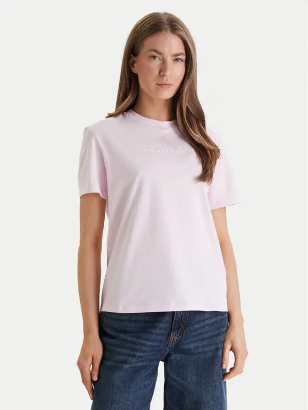 Calvin Klein Jeans Calvin Klein Jeans T-shirt Classic Foil LV047E821G Ružičasta Regular Fit
