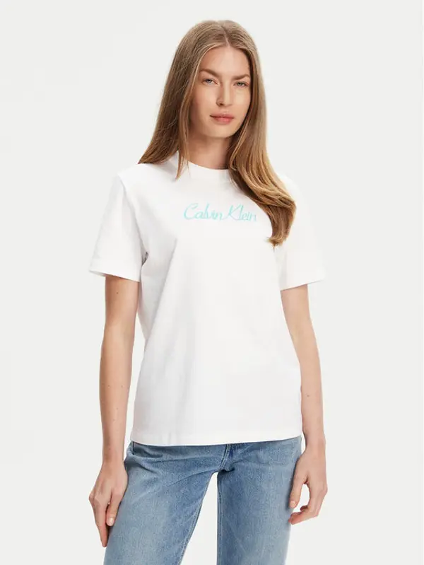 Calvin Klein Jeans Calvin Klein Jeans T-shirt Classic Logo LV047C854G Bijela Regular Fit