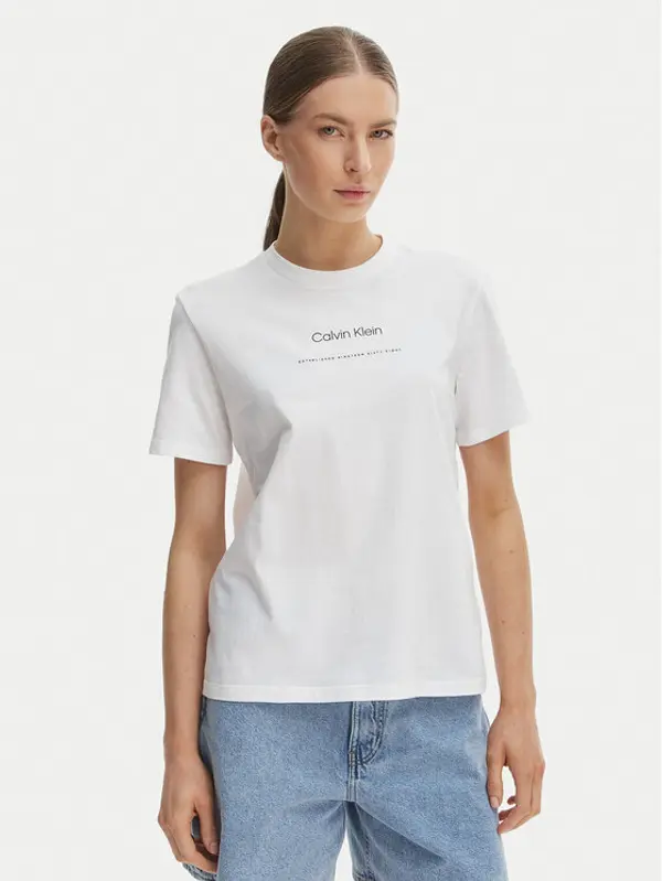 Calvin Klein Jeans Calvin Klein Jeans T-shirt Classic LV047C811G Bijela Regular Fit
