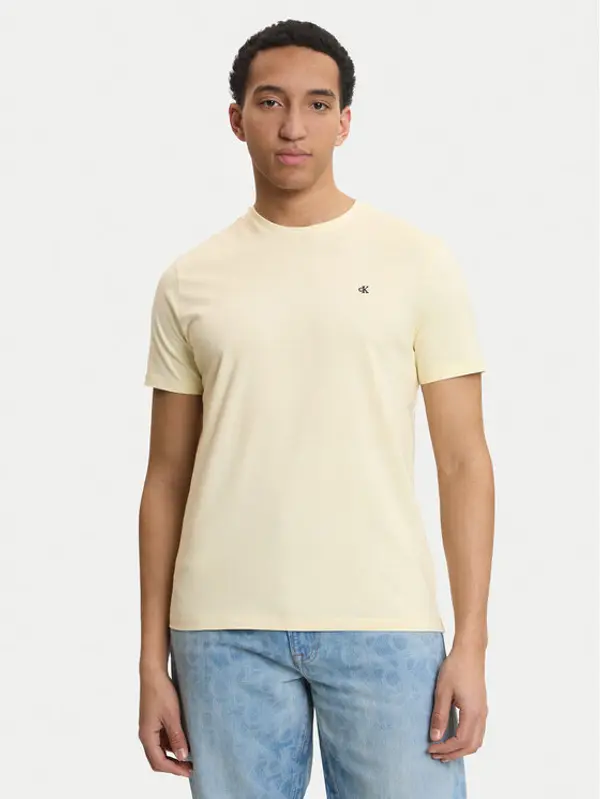 Calvin Klein Jeans Calvin Klein Jeans T-shirt Classic Monogram LV04RD254G Écru Regular Fit
