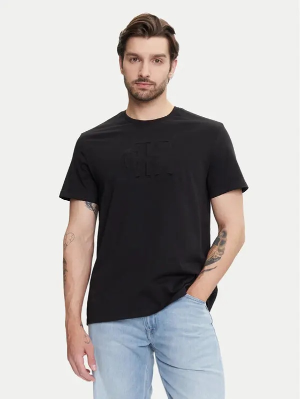 Calvin Klein Jeans Calvin Klein Jeans T-shirt Deboss Mono Graphic LV04RC824G Crna Regular Fit
