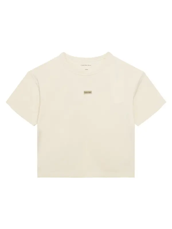 Calvin Klein Jeans Calvin Klein Jeans T-shirt Folded Logo IG0IG03063 Bež Regular Fit