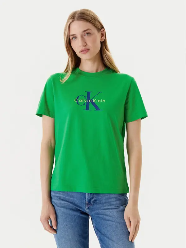 Calvin Klein Jeans Calvin Klein Jeans T-shirt Hero Classic LV047B865G Zelena Regular Fit