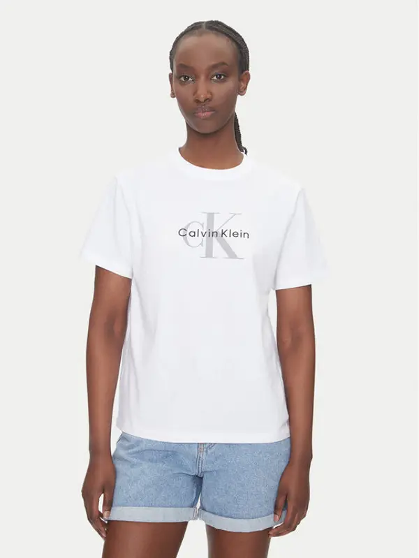 Calvin Klein Jeans Calvin Klein Jeans T-shirt Hero LV047B865G Bijela Regular Fit