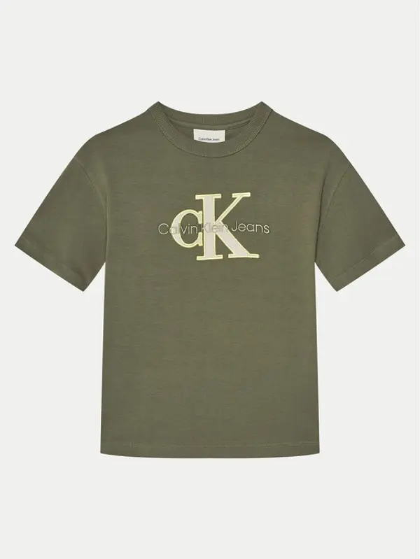Calvin Klein Jeans Calvin Klein Jeans T-shirt IB0IB02361 Zelena Regular Fit