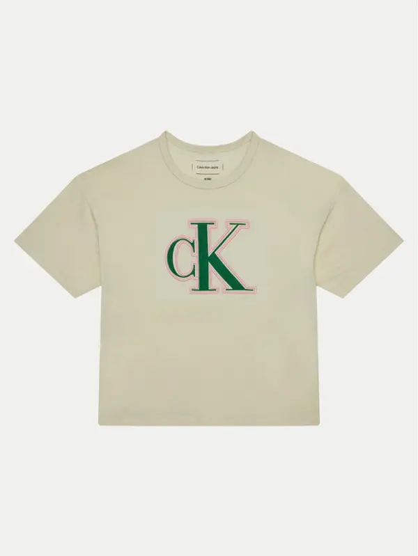 Calvin Klein Jeans Calvin Klein Jeans T-shirt IG0IG02806 Écru Boxy Fit
