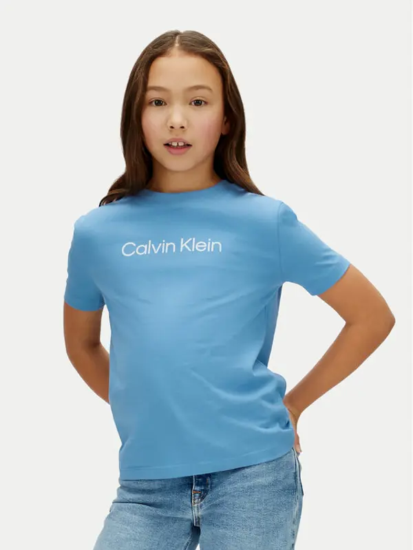 Calvin Klein Jeans Calvin Klein Jeans T-shirt Inst Logo LV1CKSJA29 Plava Regular Fit