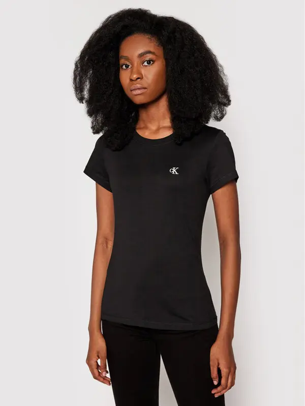 Calvin Klein Jeans Calvin Klein Jeans T-shirt J20J212883 Crna Regular Fit