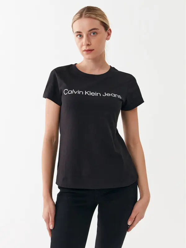 Calvin Klein Jeans Calvin Klein Jeans T-shirt J20J220253 Crna Slim Fit