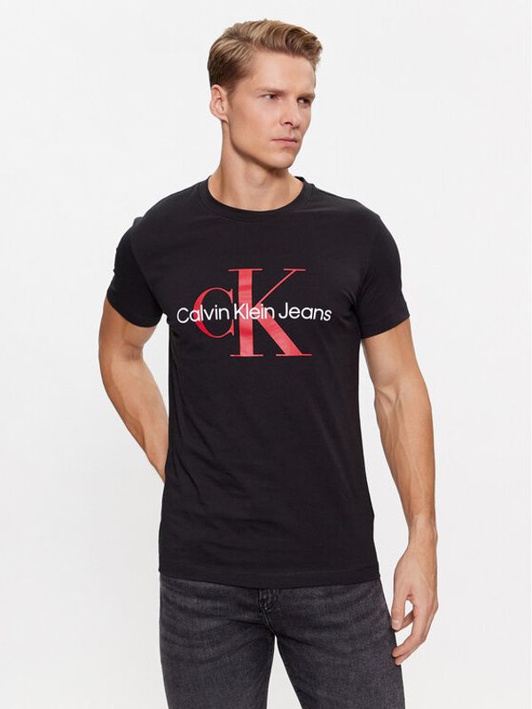 Calvin Klein Jeans Calvin Klein Jeans T-shirt J30J320935 Crna Slim Fit