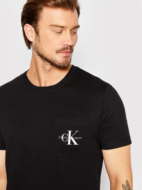 Calvin Klein Jeans Calvin Klein Jeans T-shirt J30J320936 Crna Slim Fit