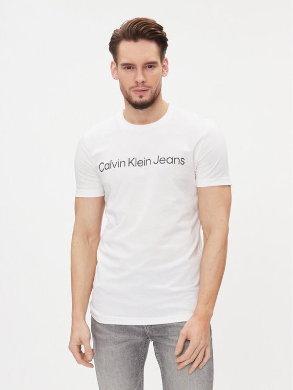 Calvin Klein Jeans Calvin Klein Jeans T-shirt J30J322552 Bijela Slim Fit