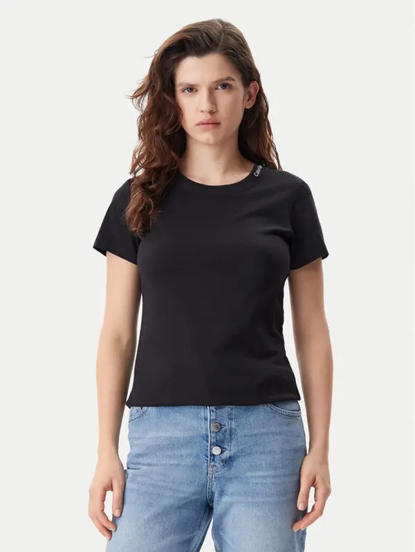 Calvin Klein Jeans Calvin Klein Jeans T-shirt Logo J20J225540 Crna Regular Fit