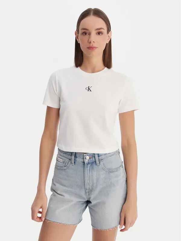 Calvin Klein Jeans Calvin Klein Jeans T-shirt LV047AB213 Bijela Regular Fit
